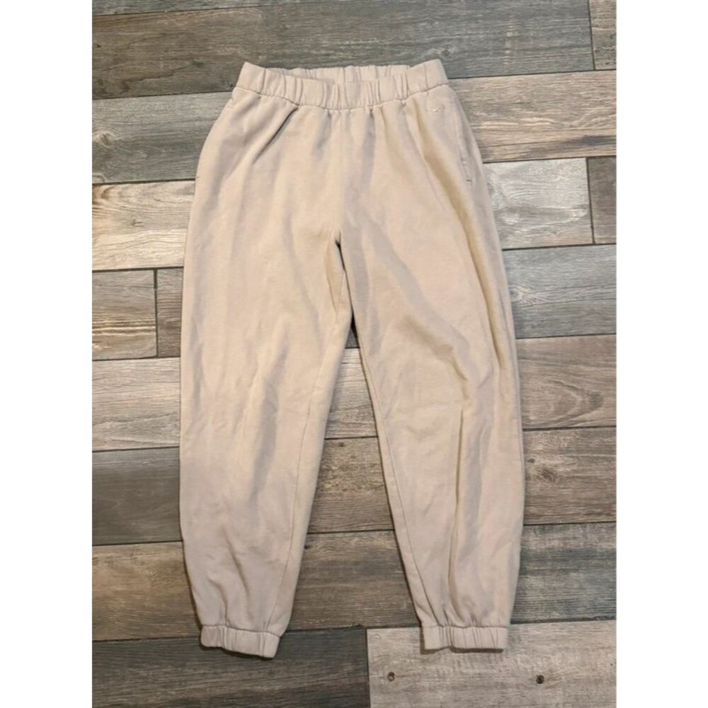 Beige Hollister Adjustable Rise Sweatpant Joggers